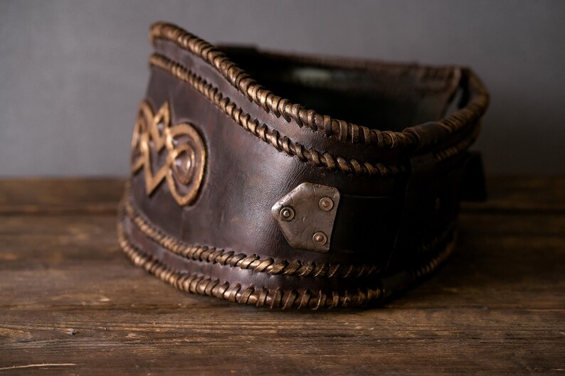 Hero Belt valhalla Medieval Leather Wide Brown Etsy