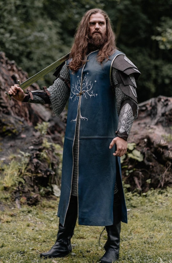 Costume Aragorn Signore Degli Anelli - Completo Uomo Per Carnevale E Halloween, Taglia XL Marrone
