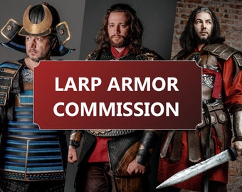 Commission d'armure de GN personnalisée - armure fantastique fabriquée à la main pour votre aventure, tenue unique, réalisée sur commande