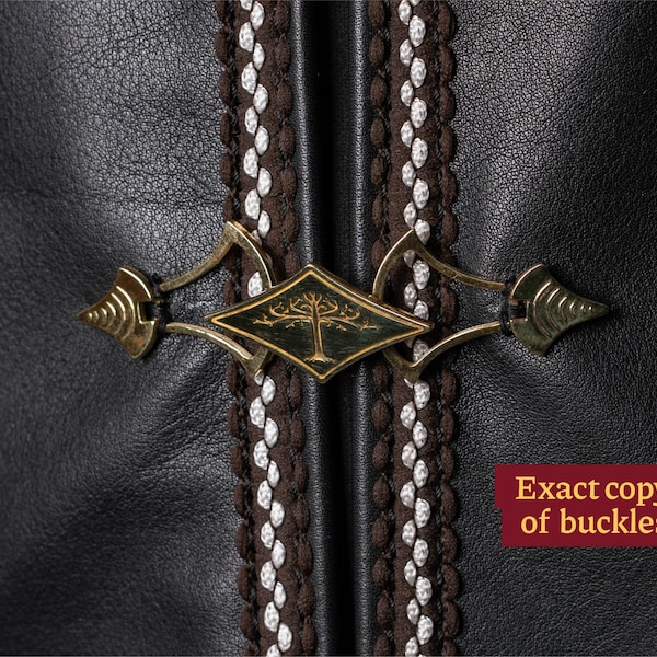 Gondor brass clasps; for LARP and Medieval events, Aragorn armor (LOTR), fantasy wedding, ren faire outfit