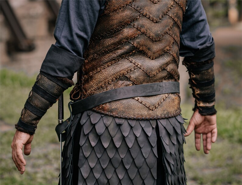 Ragnarson viking bracers Larp leather bracers larp armor larp accessories berserker armor dnd costume fantasy cosplay image 8