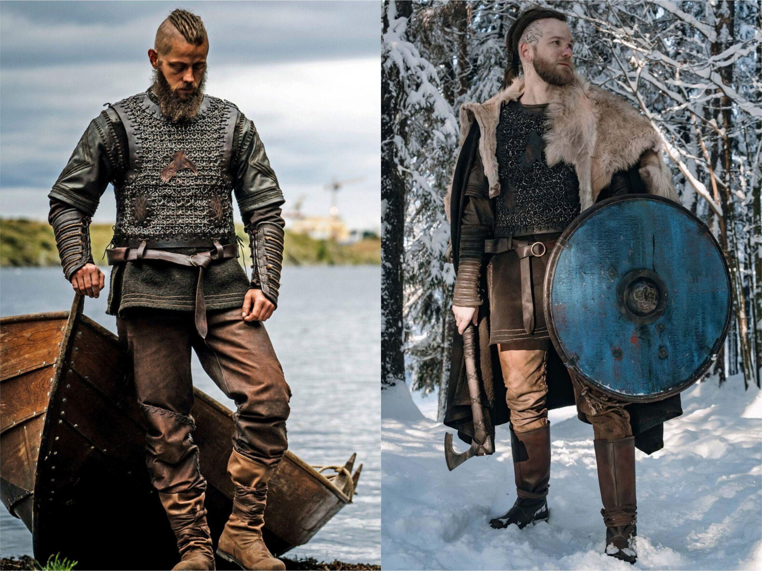 Ivar Viking Costume Cosplay Leather Armor for LARP and 