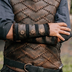 Ragnarson viking bracers Larp leather bracers larp armor larp accessories berserker armor dnd costume fantasy cosplay image 7