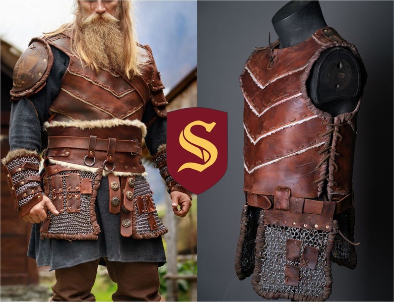 Viking Larp Armor Cosplay Leather Armor for LARP and Medieval Etsy