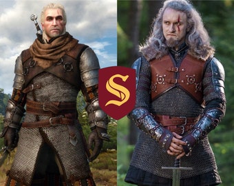 Witcher Grandmaster Ursine Bear Armor: Släpp lös den vita vargens kraft - Perfekt för LARP och Cosplay