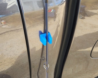 Magnetic Fly Rod & Fishing Pole Support - Strong Magnet Car Attachment with Cushioned Grip
