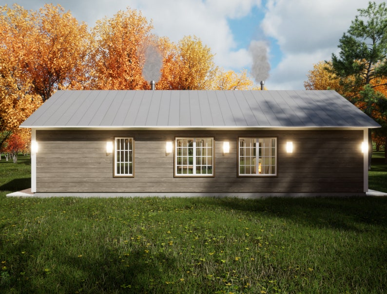 Tiny House Plans Bundle 2 and 1 Bedroom House Plans Materials List, DWG