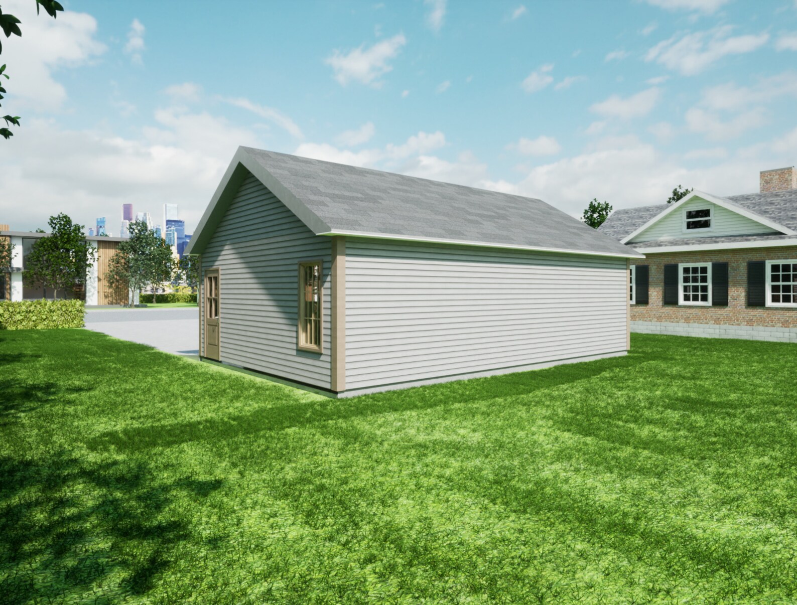 Garage Plans 20' X 31' Sq.ft. 3 Car Garage Plans Materials List,3d