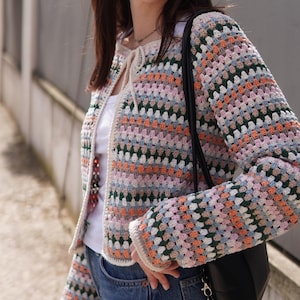 Crochet Pattern - Granny Cardi || Easy Crochet Patterns || PDF Download Crochet Top Down Cardigan Pattern || Raglan Cardigan