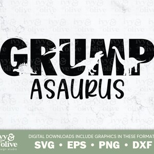 Grump A Saurus Dinosaure | 130 | | de téléchargement de fichiers numériques SVG EPS PNG dxf | Frère Dinosaure | Mignon drôle Dino