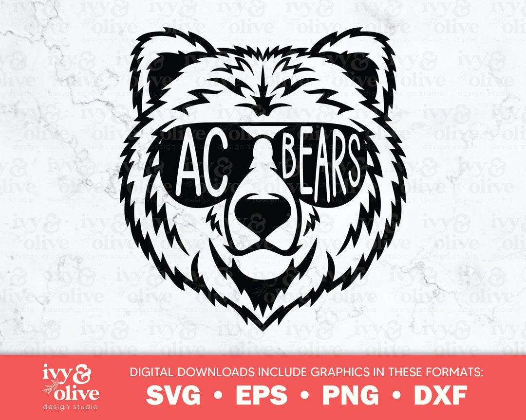 AC Bears Sunglasses | 205 | Digital File Download | SVG Eps Png Dxf ...