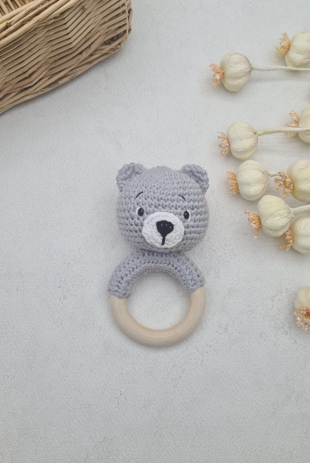 Beard Teddy Bear Baby Rattle Toy for Babies Baby Gift - Etsy