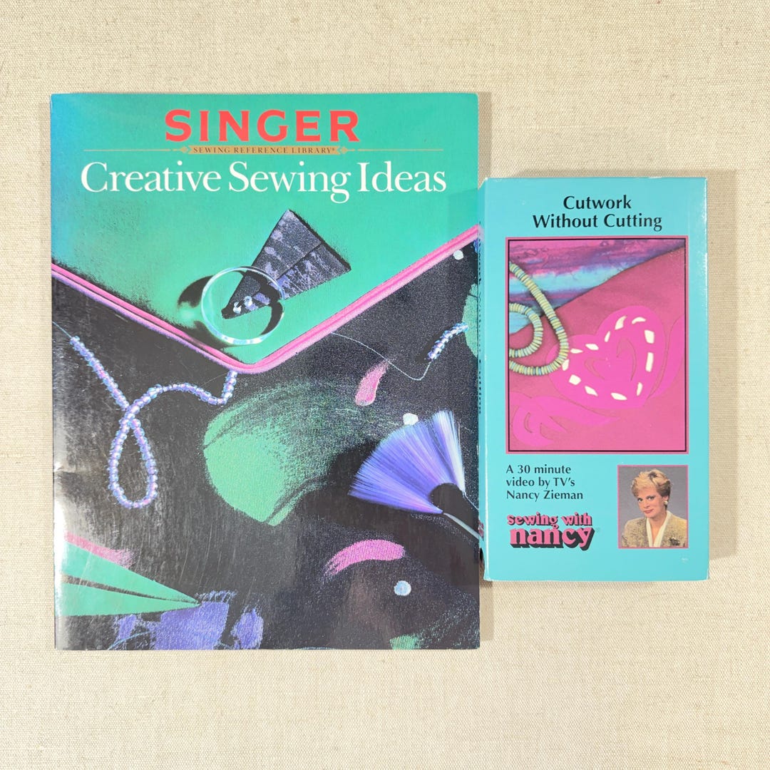 Singer Creative Singer Creative Sewing Ideas Book & Cutwork VHS Sewing With Nancy ...