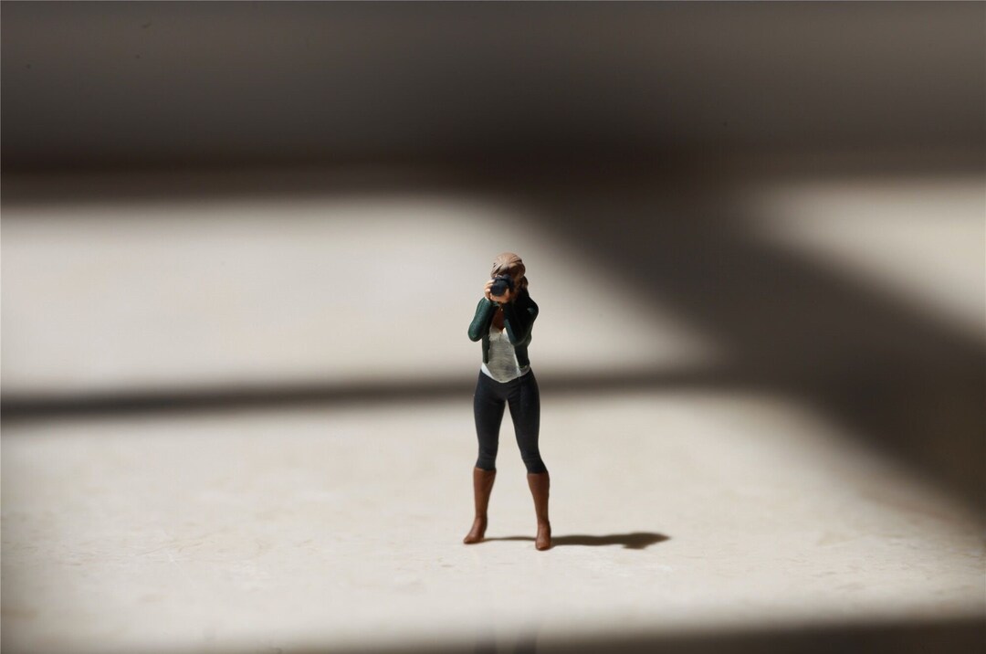 Images Mini Modelling Model Art/1:87 Miniature Model/beautiful Photographer/creative Scene ...