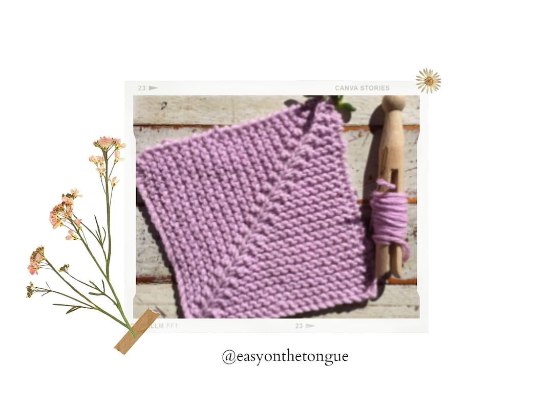 Mitered Square Knitting Patterns – Easy Patchwork Squares – Knit