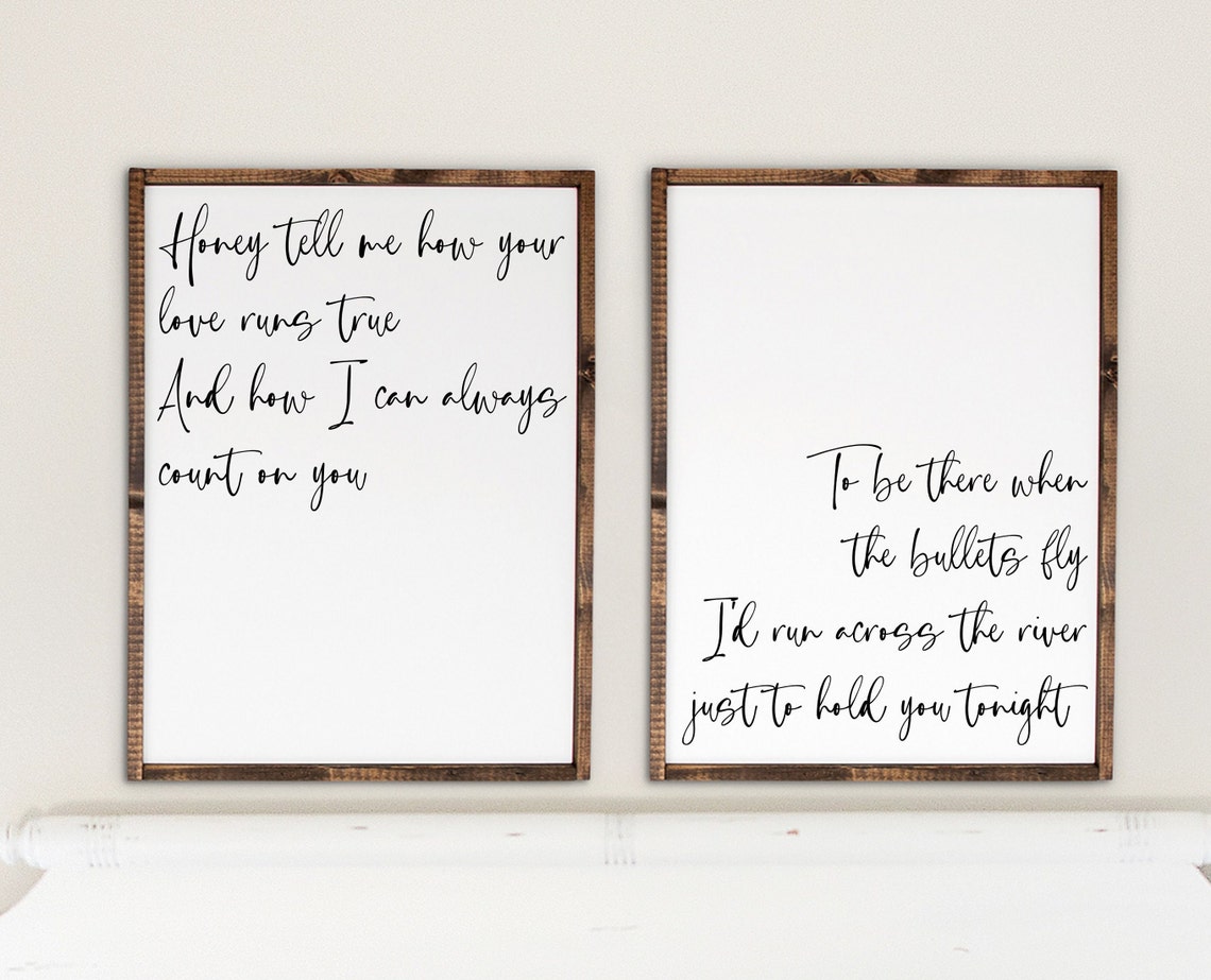 Tyler Childers Feathered Indians Lyrics Wall Decor Set of 2 - Etsy