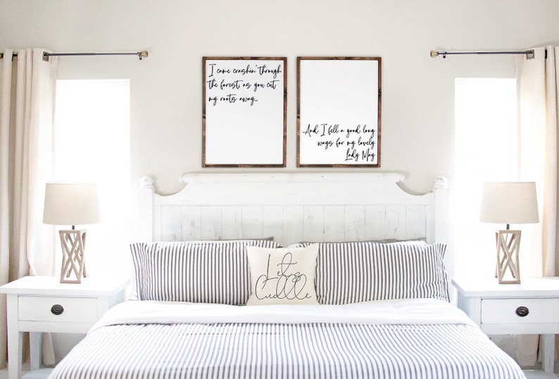 Tyler Childers Lyrics Wall Decor Set of 2 Framed Canvas Etsy