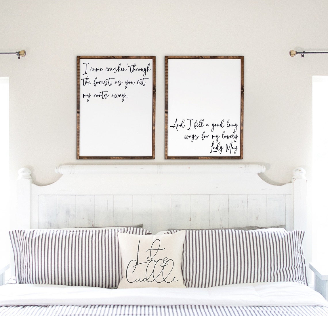 Tyler Childers Lyrics Wall Decor Set of 2 Framed Canvas Etsy