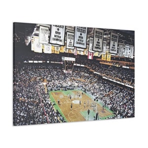 Old Boston Garden Rare Leinwand Galerie Wrap, Larry Bird, Old Boston Celtics, Boston Garden Court
