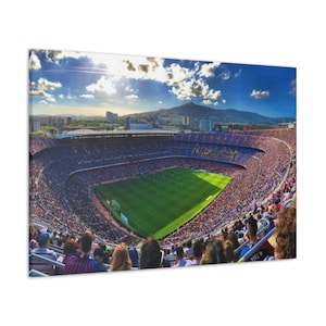 FC Barcelona Camp Nou Spain Stadium Canvas Wall Art Design, CANVAS READY to Hang.