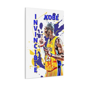Kobe Bryant Artist Grade Canvas, Black Mamba, Mamba Mentality, Lakers, LA Lakers