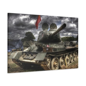 T34 戦車キャンバス ギャラリー ラップ、ロシアの T34 戦車、第二次世界大戦の戦車、第二次世界大戦の軍事ウォール アート