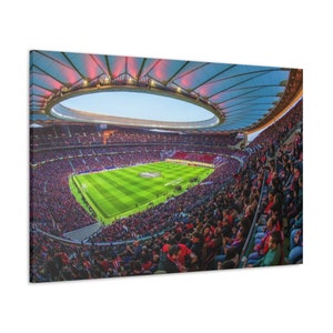 Atletico Madrid Stadium Wall Art, Canvas Ready to Hang, Metropolitano Stadium