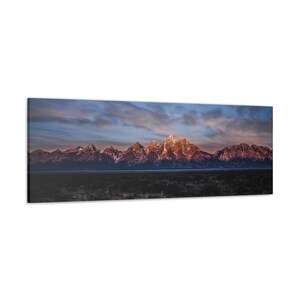 Mountain Panorama Artist Grade Canvas Gallery Wrap, Mountains Wall Art, Mountain Wall Decor, Mountain Home Decor