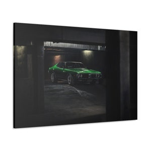 The Dodge Challenger Canvas Print, Dodge Challenger, Racer gift, Canvas Wall Art, Canvas Gallery Wraps