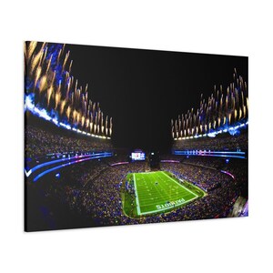 Gilette Stadium Wall Art, New England Patriots Stadium Wall Art, Canvas Ready to Hang