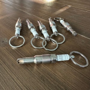 Motorcraft Platinum Spark Plug - SP546X Repurposed Used Spark Plug Key Ring, Key Chain, Gift for Dad, Automotive Part Keyring, Auto Gift,