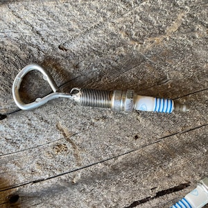 Spark Plug Bottle Opener - Employee End of the Year Gift - Automotive Recycled Spark Plug - Bar Accessories - Ready to Ship