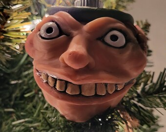 Adorno Para Árbol De Navidad Elfo feliz Elfo triste Día festivo loco