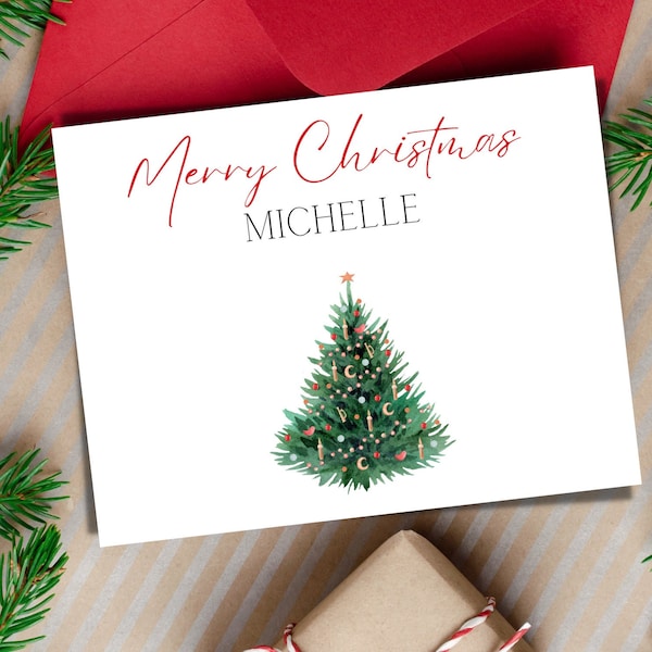 Personalized Christmas Card, Custom Christmas Cards, Custom Christmas Note Card, Personalized Holiday Cards, Seasonal Cards