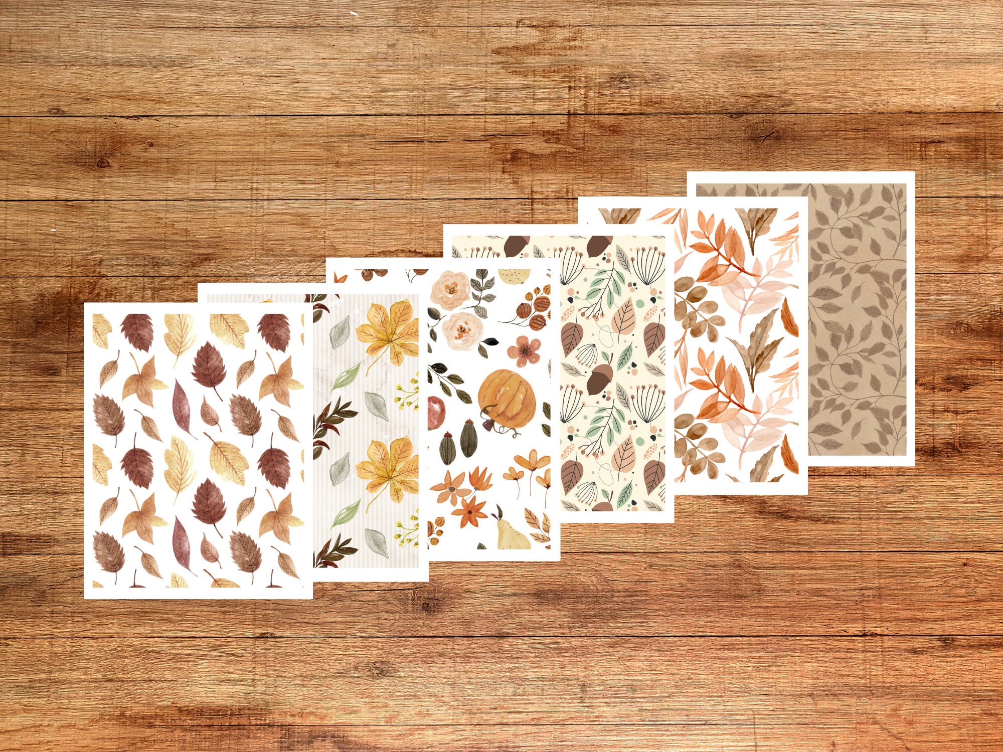 Fall Into Autumn Note Cards 4x6 Single Greeting Card Gifts for Her Fall  Paris Feminine Card Thinking of You Love Gold 