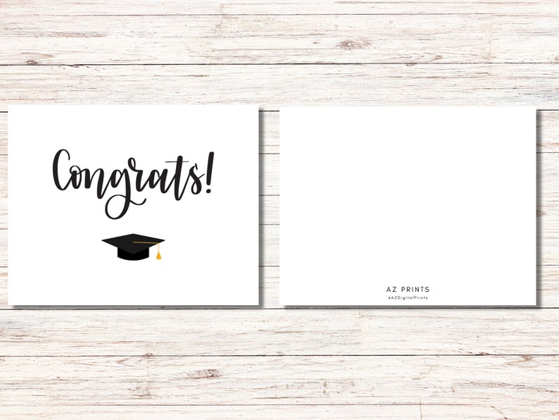 Graduation Cap Card 2026, Congrats Grad Card Set, Graduation Card for ...