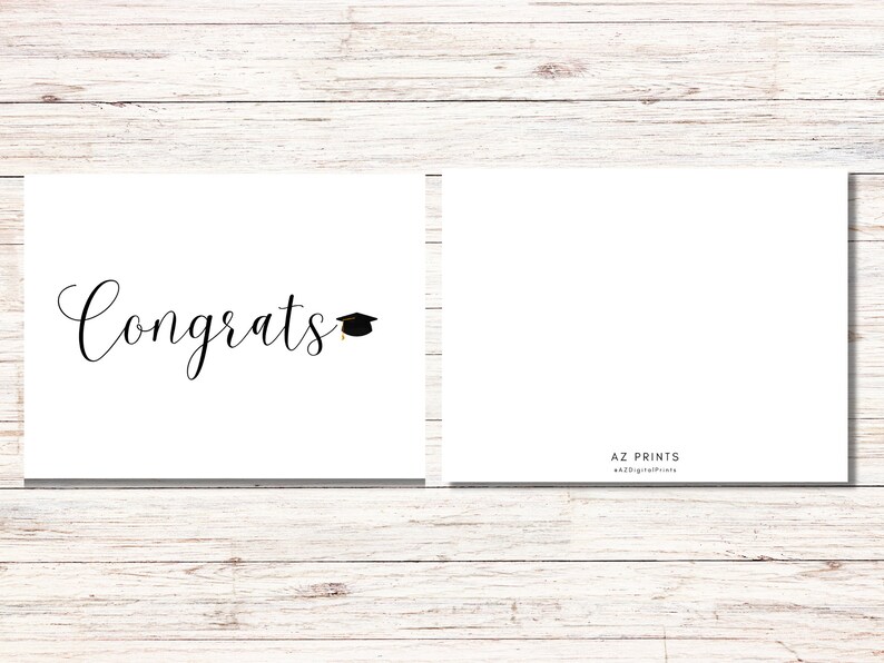 Congrats Graduation Card, Graduation Card, Congratulations Card ...