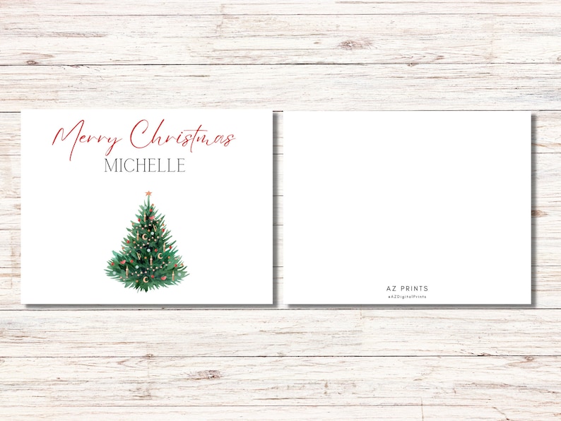 Personalized Christmas Card, Custom Christmas Cards, Custom Christmas