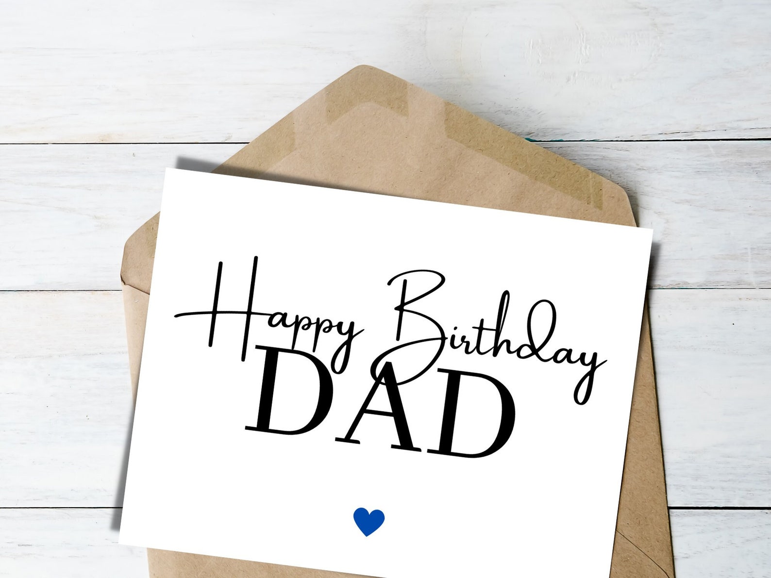 Birthday Card for Dad, Father's Birthday Card, Father Happy Birthday