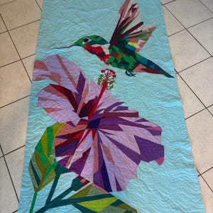 Hummingbird FPP quilt pattern