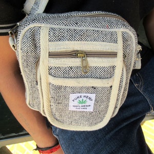 Himalayan Hemp Crossbody Bag, Eco-Friendly Bohemian Shoulder Bag
