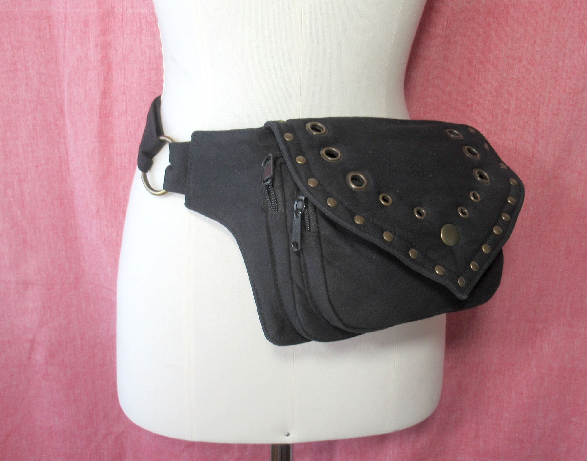 Hippie Fanny Pack, Handmade Cotton Festival Pocket Belt - Etsy