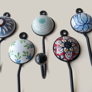 Handmade ceramic wall hangers, Decorative hoo67