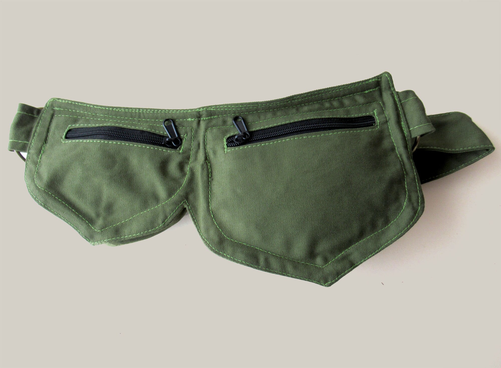 TRADED Boho Hippie Native Festival Belt Fanny Pack Hippie Fanny Pack, Handmade Cotton Festival Pocket Belt - Etsy main image 3
