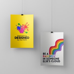 Printable Be a Rainbow in Someone Else's Cloud Print, Rainbow Decor ...