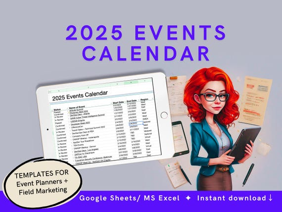 2026 EVENTS CALENDAR Template | Event Organizer, Event Planner ...