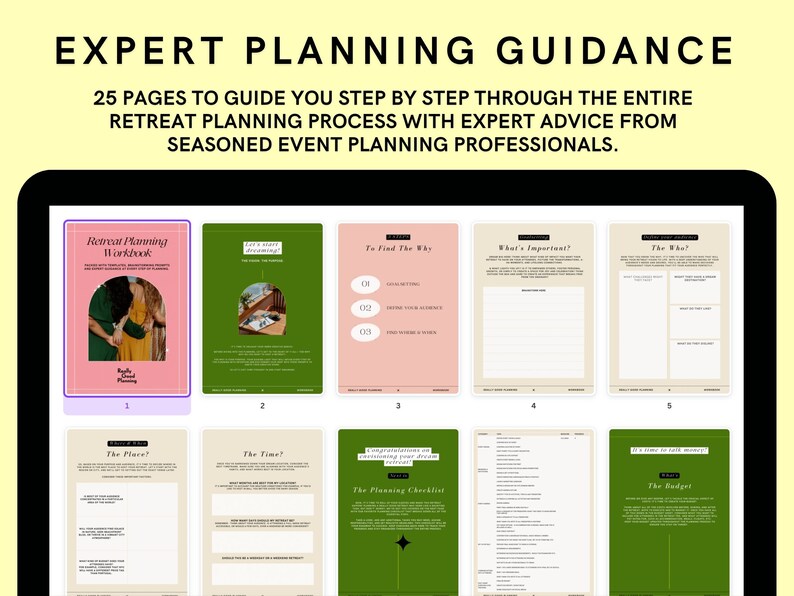 Retreat Rethink Respond Worksheet.pdf How to PLAN RETREATS Training Workbook | Retreat Planning Guide for ...