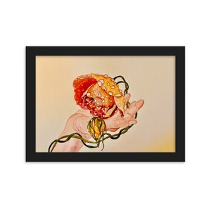 Hand Embracing Rose