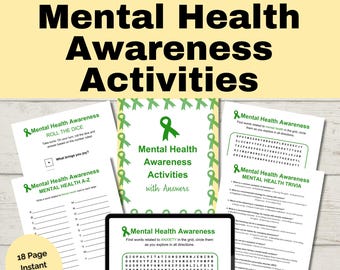 Actividades de concientización sobre la salud mental, Concientización sobre la salud mental, Actividades de salud mental para adolescentes, Orientación escolar, Psicología escolar, Aprendizaje socioemocional (SEL)