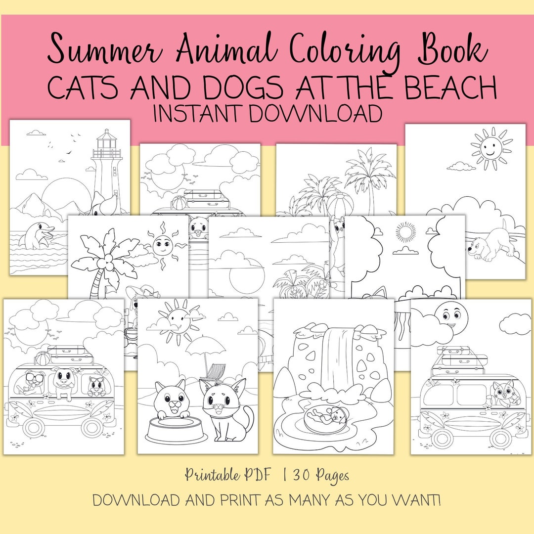 10 Summer Animal Coloring Pages for a Splash of Fun